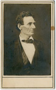 CDV, Abraham Lincoln, beardless, head and torso
