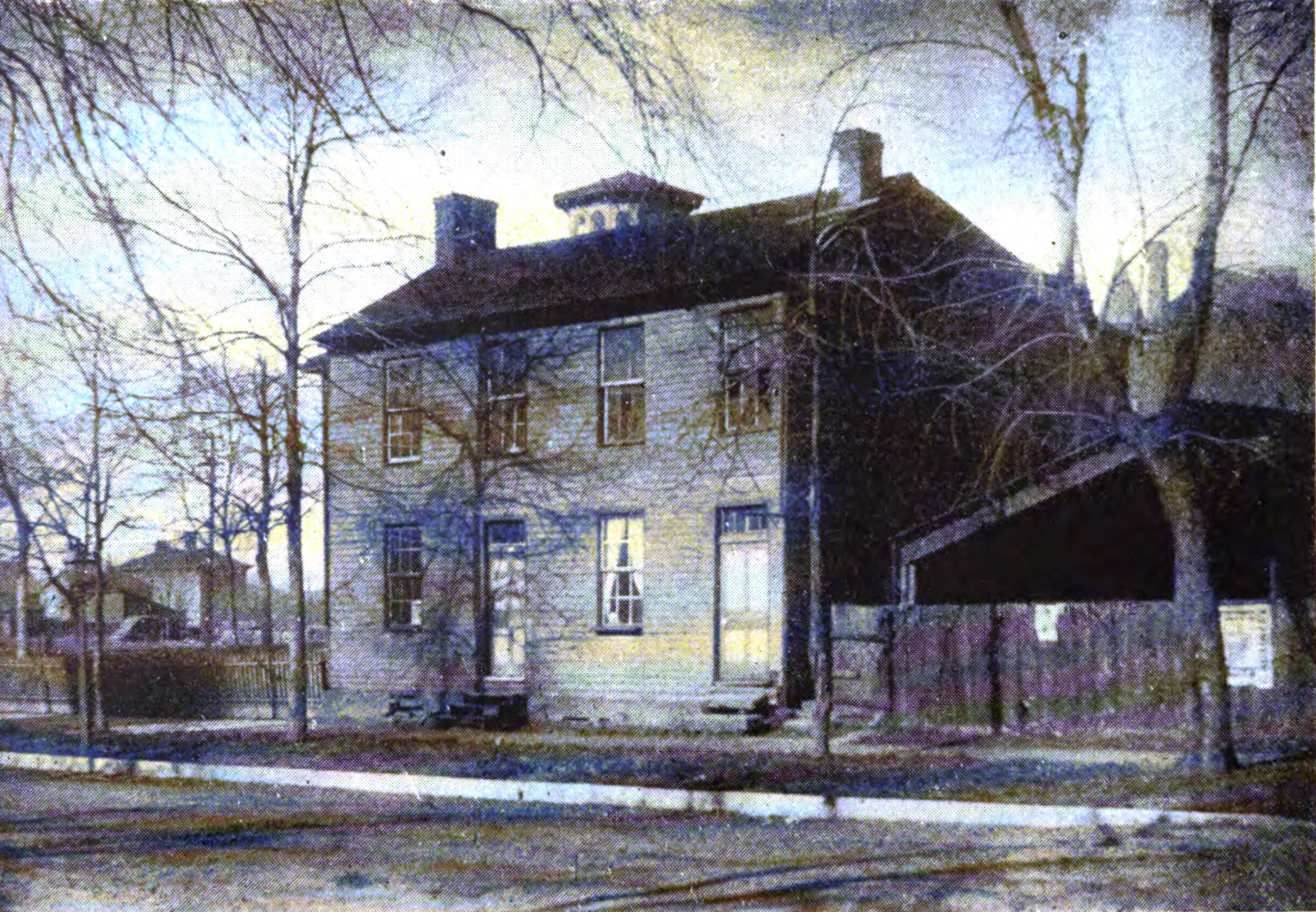 Image of the Globe Tavern in Springfield, IL, where Abraham and Mary Lincoln first lived after they were married. 